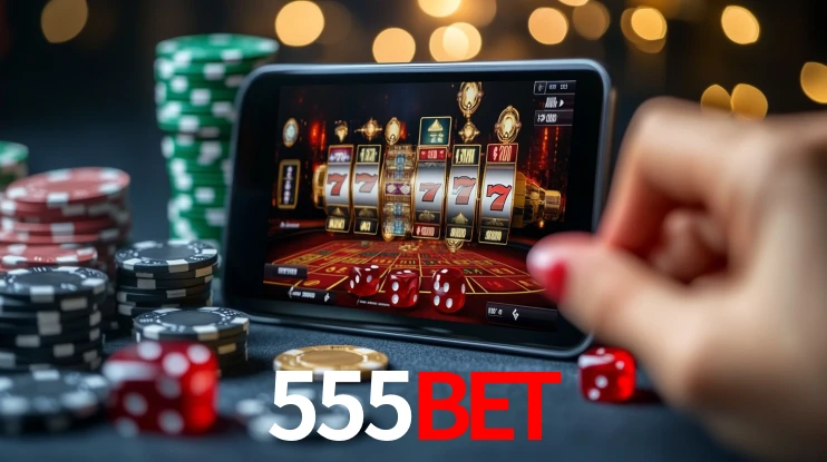 555bet Logo - Bônus com Rollover Justo
